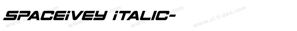 SpaceIvey Italic字体转换